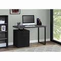 Daphnes Dinnette 48 in. Left & Right Facing Computer Desk - Black & Grey Top DA3066993